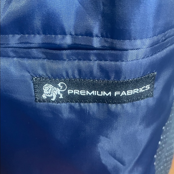 Men's Black Blazer with White Trim - Picture 8 of 9